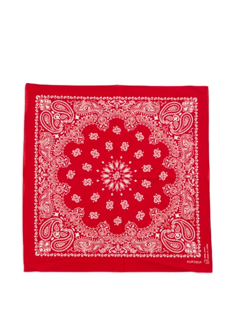 Fortela Japanese paisley-pattern bandana Red BANDANAPAISLRED