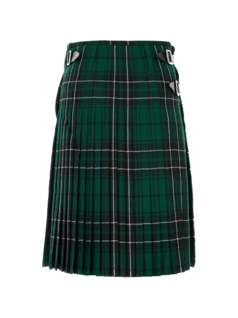 JW Anderson plaid-pattern skirt Green SK0197PG1881