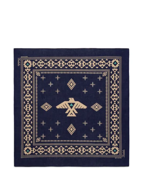 Fortela bird-motif bandana Blue BANDANATHUNDERBIRDBLU