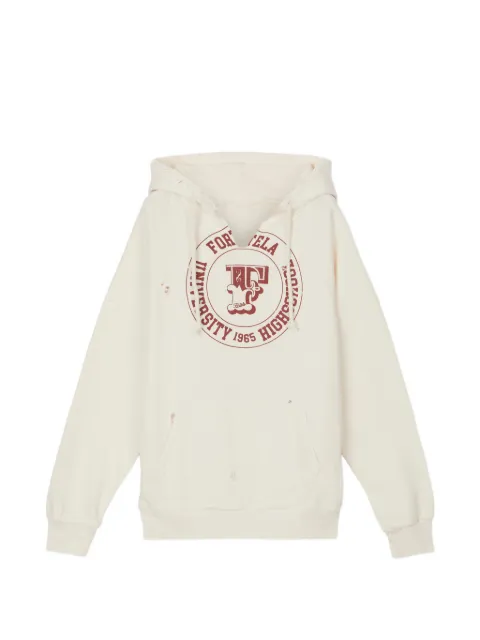 Fortela holly print hooded top Neutrals WHOLLYTFP001NAT
