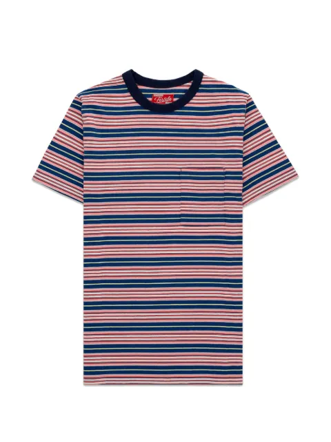 Fortela Yakut striped-pattern T-shirt Blue YAKUTFRT06MIX2