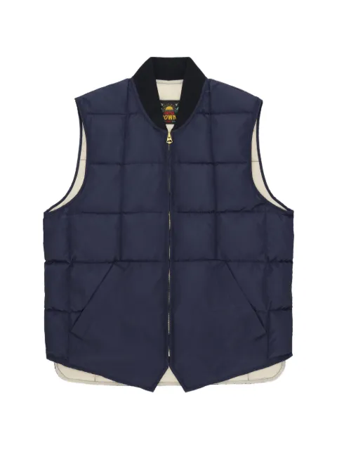 Fortela Vest 1 quilted-pattern gilet Blue VEST1LEO02BLU