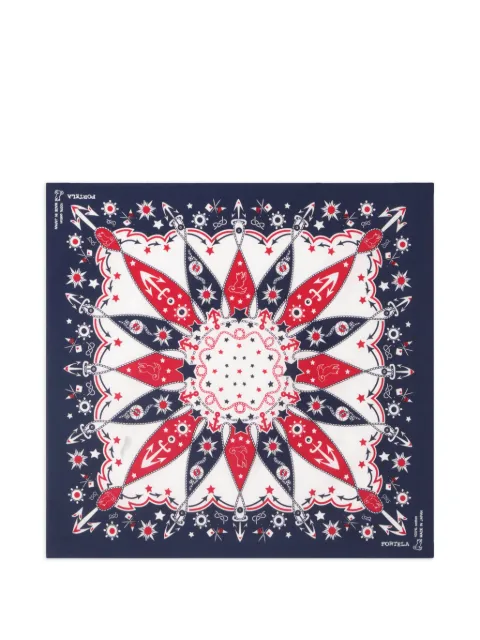Fortela anchor star cotton bandana Blue BANDANAMODSEBLU