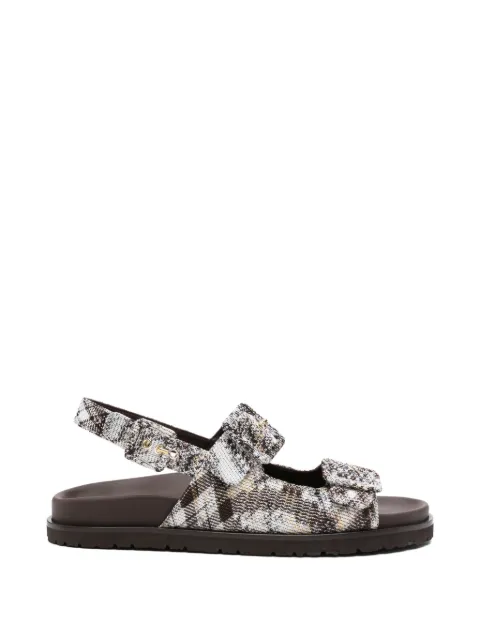 Missoni buckle strap sandals Brown MWF210111
