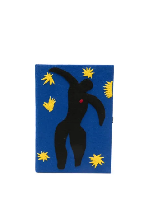 Olympia Le-Tan Icarus appliqué clutch bag Blue MUSEUMBC68PT