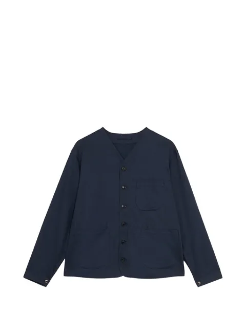 Fortela buttoned cotton jacket Blue SOFT00023BLU