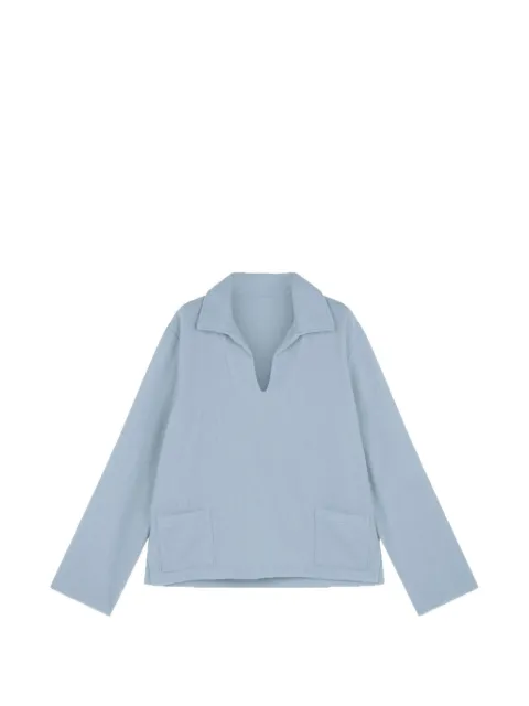 Fortela Franco2 patch-pocket V-neck sweater Blue FRANCO2MA828SKY