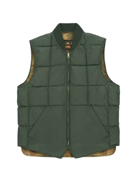 Fortela padded camouflage-print gilet Green VEST2LEO02GRE