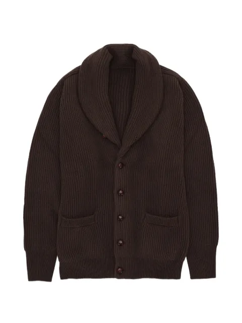 Fortela Stoke shawl-collar cardigan Brown STOKE99330DBR