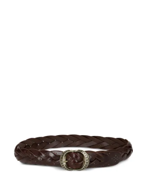 Fortela Summer braided leather belt Brown SUMMERLM045BRW