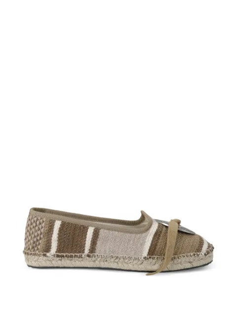 Fortela Frutate striped espadrilles Brown FRUTATEBN004MIX