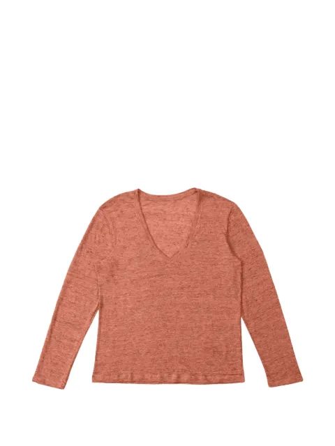 Fortela Cara long-sleeve V-neck T-shirt Orange WCARA204291RED