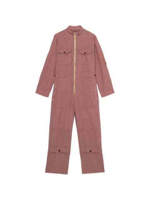Fortela Viola zip-up multi-pocket jumpsuit Pink WVIOLABS001AMA