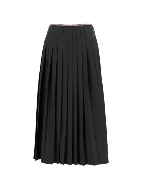 Thom Browne pleated midi skirt Grey FGCA22A00626