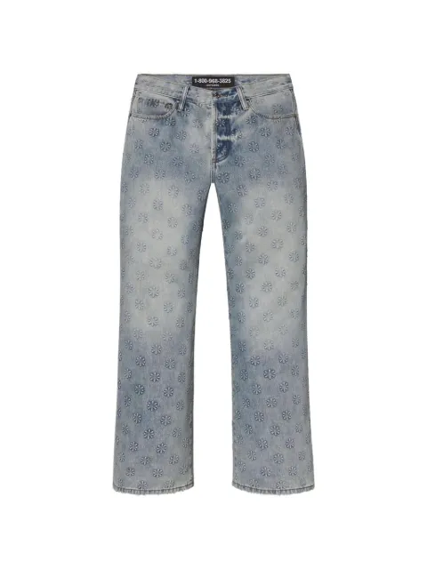 LOSTSHDWS embossed-logo jeans Blue 10031707