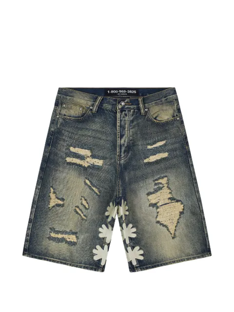 LOSTSHDWS distressed-details shorts Blue 10078171
