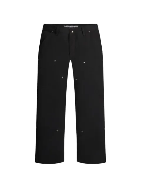 LOSTSHDWS detached double knee jeans Black 10062672