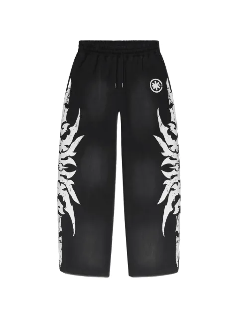 LOSTSHDWS graphic-print trousers Black 10023701