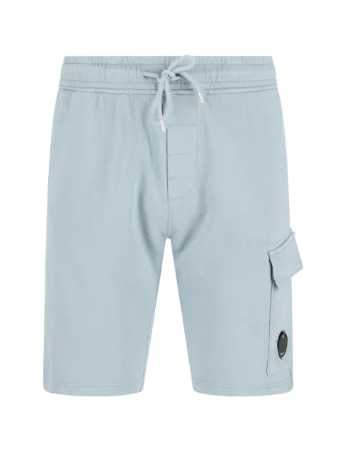 C.P. Company light fleece cargo Lens sweatshorts Blue 20CMSB704A002246G809