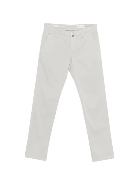 Jacob Cohën logo-patch trousers Grey JUMP0001001S3755TR