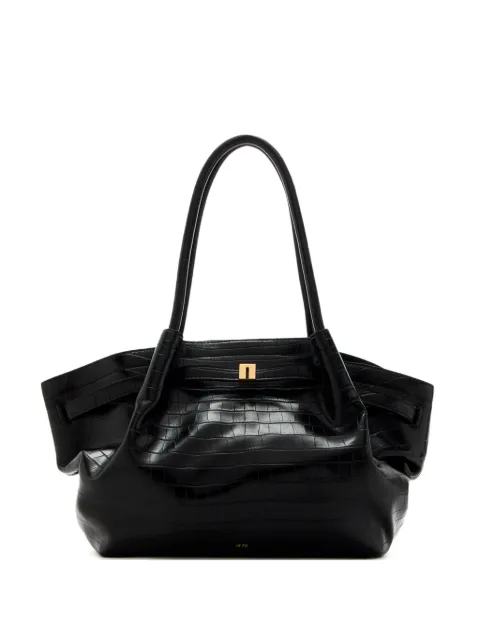 JW Pei medium Hana crocodile-embossed tote bag Black JH306B0413