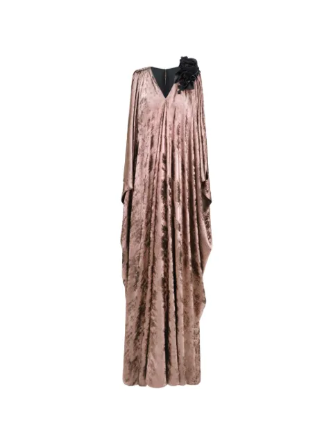 Gemy Maalouf Shimmer loose-cut maxi dress Pink GMPF247344LD