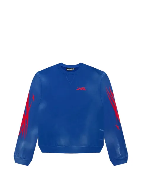 HELLSTAR logo crewneck sweatshirt Blue HSR135