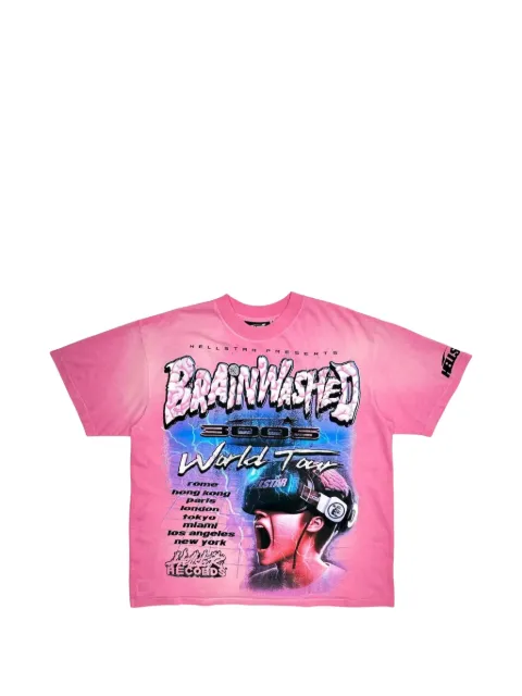 HELLSTAR short-sleeved graphic T-shirt Pink HSR116