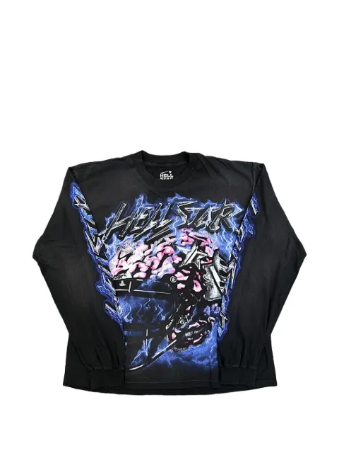 HELLSTAR Powered By The Star long-sleeve T-shirt Black HSR140