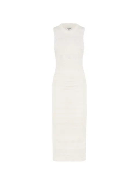 Laneus open-back knitted dress Neutrals S6LAWOKD143