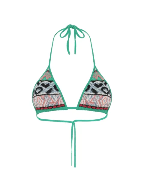 Laneus knit bikini top Green S6LAWOKI163