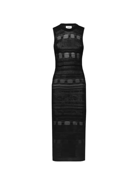 Laneus open-back knit dress Black S6LAWOKD143