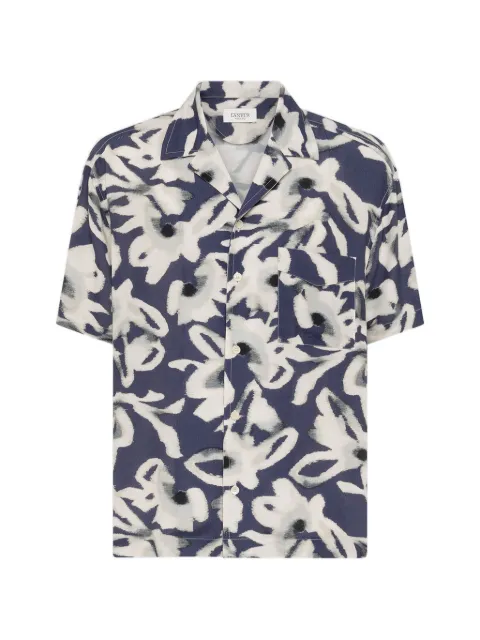Laneus floral-print shirt Blue S6LAMASI077