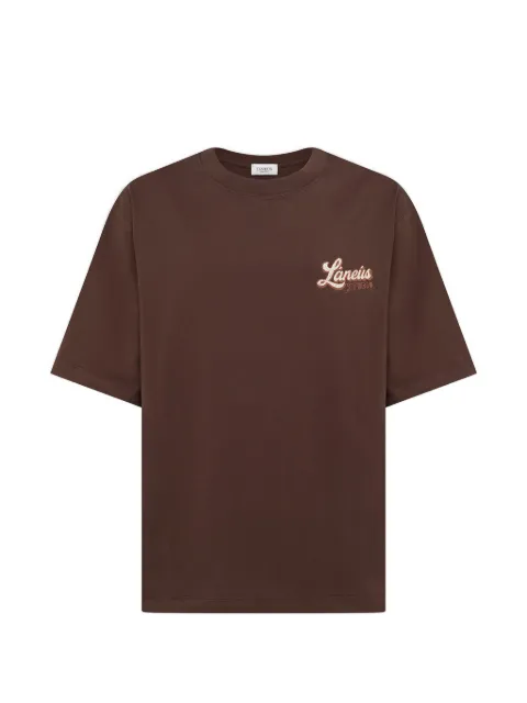 Laneus logo-print T-shirt Brown S6LAMATH099920