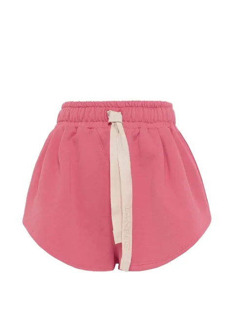 Laneus drawstring-fastening track shorts Pink S6LAWOFP200