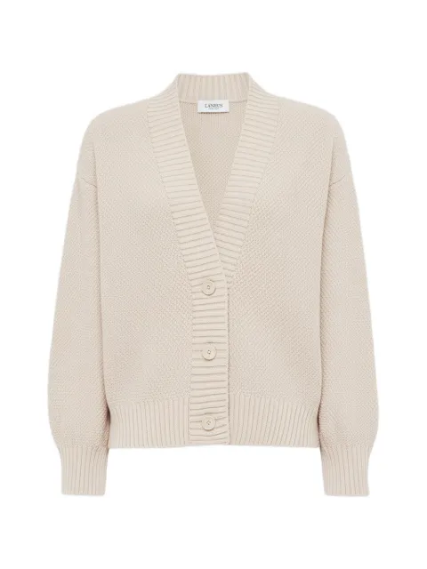 Laneus V-neck buttoned cardigan Neutrals S6LAWOCA125