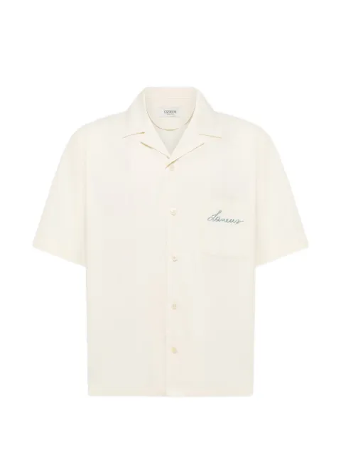 Laneus chest-pocket shirt Neutrals S6LAMASI074