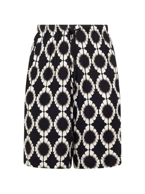 Laneus drawstring-fastening bermuda shorts Black S6LAMASH095