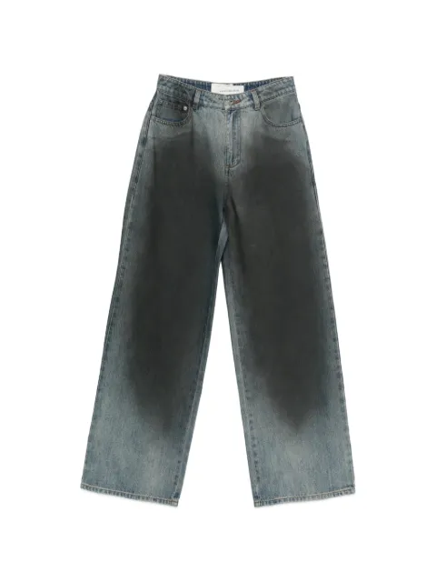 Feng Chen Wang faded-effect denim jeans Blue FWS21TR05
