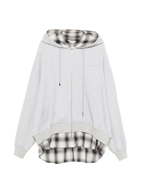Feng Chen Wang zipped hoodie Grey FUS21HD02B
