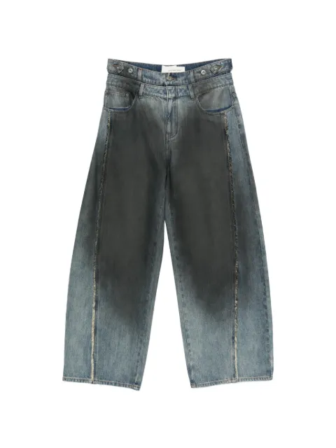 Feng Chen Wang gradient-effect denim jeans Blue FUS21TR23