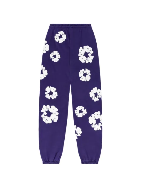 Denim Tears Wreath printed track pants Purple DT299