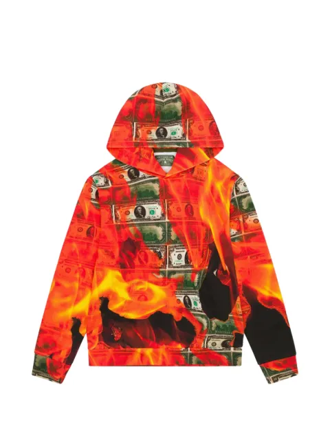 Denim Tears Burn It All hoodie Orange DT318