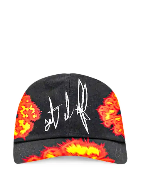 Denim Tears x Offset graphic-print baseball cap Black DT286