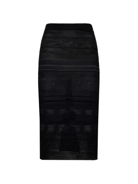 Laneus knit midi skirt Black S6LAWOKK145