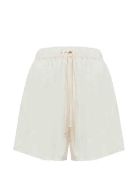 Laneus crochet-pocket shorts Neutrals S6LAWOSH183