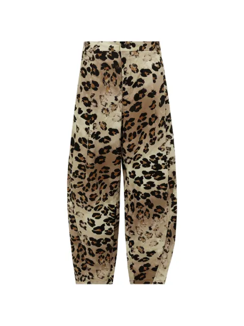 Laneus leopard-print trousers Neutrals S6LAWOPA190