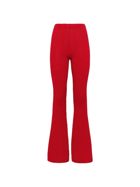 Laneus knit flared trousers Red S6LAWOKL199