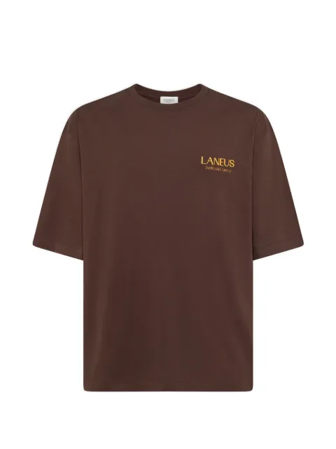 Laneus graphic-print T-shirt Brown S6LAMATH118