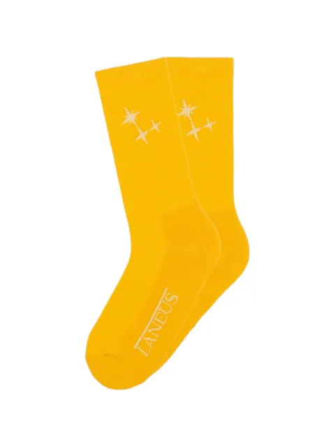 Laneus star-embellishment socks Yellow S6LAUASO210